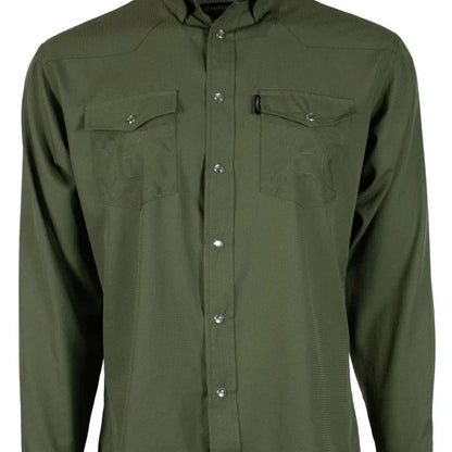 Hooey Men's Sol Olive Western Western Snap Shirt