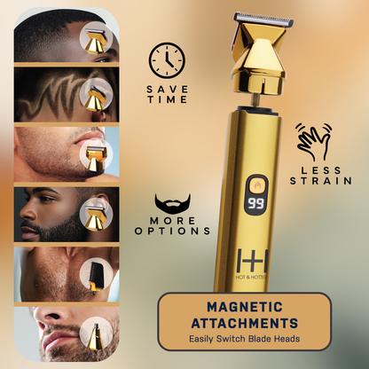 Hot & Hotter All-In-One Cordless Grooming Trimmer Kit, 1 Count, Gold