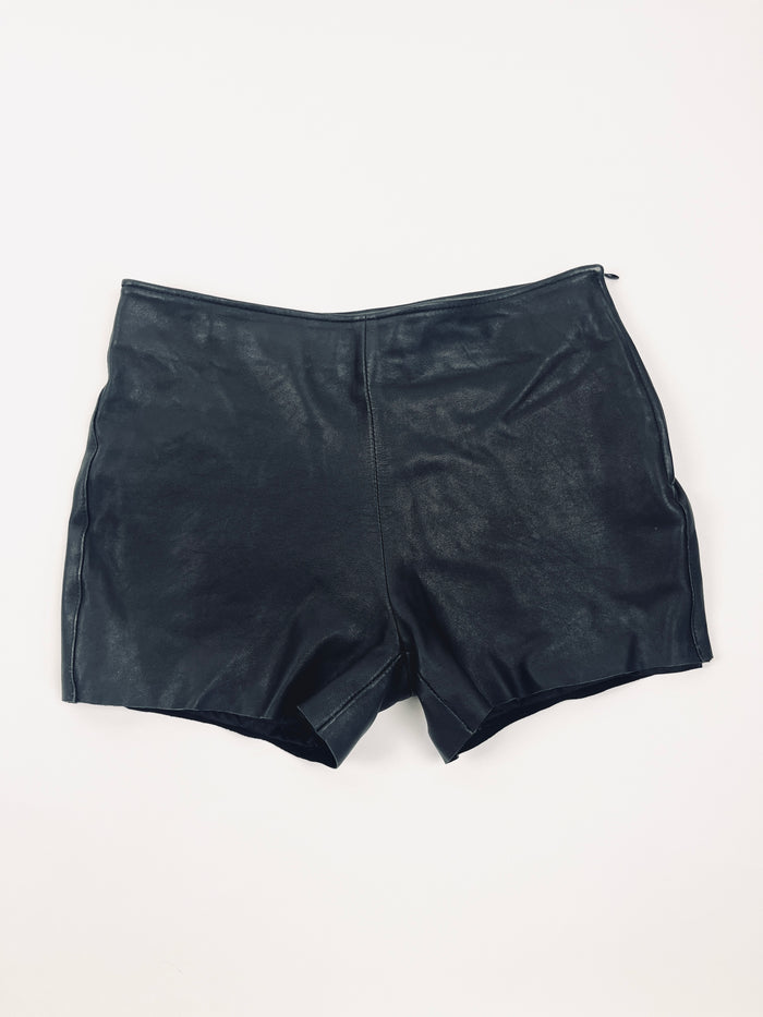 Hot to Trot Leather Shorts by Rénover