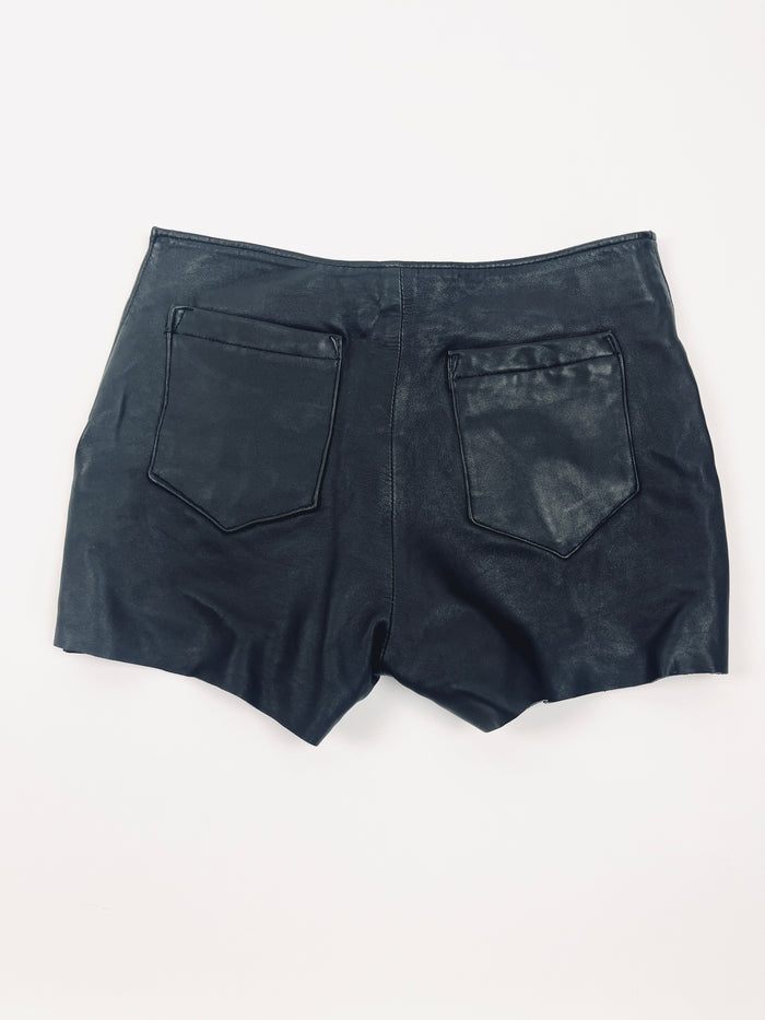 Hot to Trot Leather Shorts by Rénover