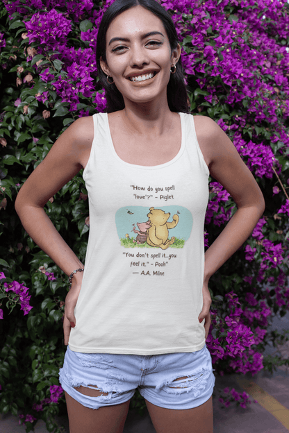 How Do You Spell Love? Unisex Jersey Tank - Feel the Love! 🍯❤️ - Whippie's