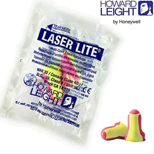 Howard Leight laser lite soft foam earplug for noise 200 pair