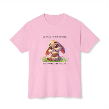 Hugs in My Thoughts - Sending Virtual Hugs! 🤗🐰 Unisex HD Cotton T-shirt - Whippie's