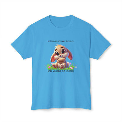 Hugs in My Thoughts - Sending Virtual Hugs! 🤗🐰 Unisex HD Cotton T-shirt - Whippie's