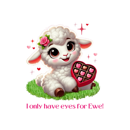 💖 I Only Have Eyes for Ewe! 🐑 Unisex Jersey Tee ✨ Spread the love this Valentine's Day! - Whippie's
