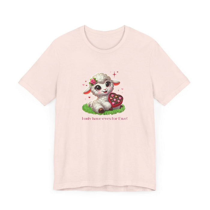 💖 I Only Have Eyes for Ewe! 🐑 Unisex Jersey Tee ✨ Spread the love this Valentine's Day! - Whippie's