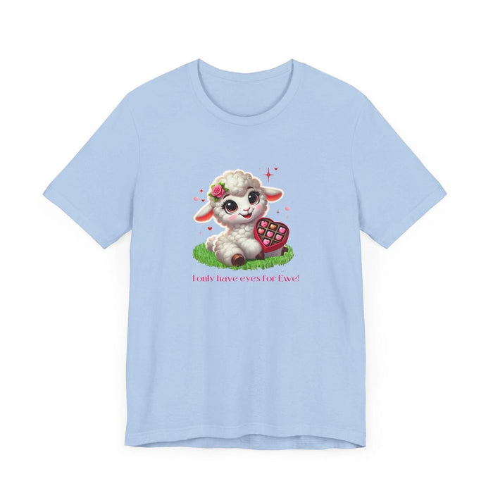 💖 I Only Have Eyes for Ewe! 🐑 Unisex Jersey Tee ✨ Spread the love this Valentine's Day! - Whippie's