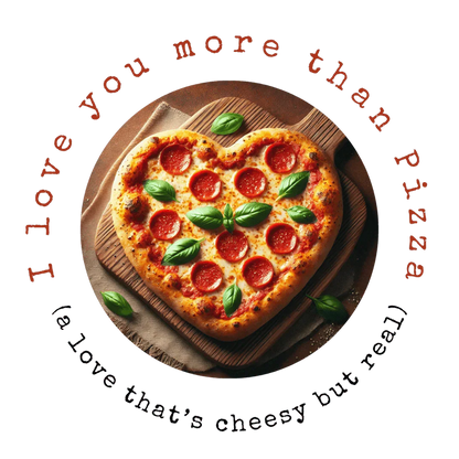 🍕 I ❤️ You More Than Pizza! 🍕 Unisex Apron ✨ Cook up some love in the kitchen! - Whippie's