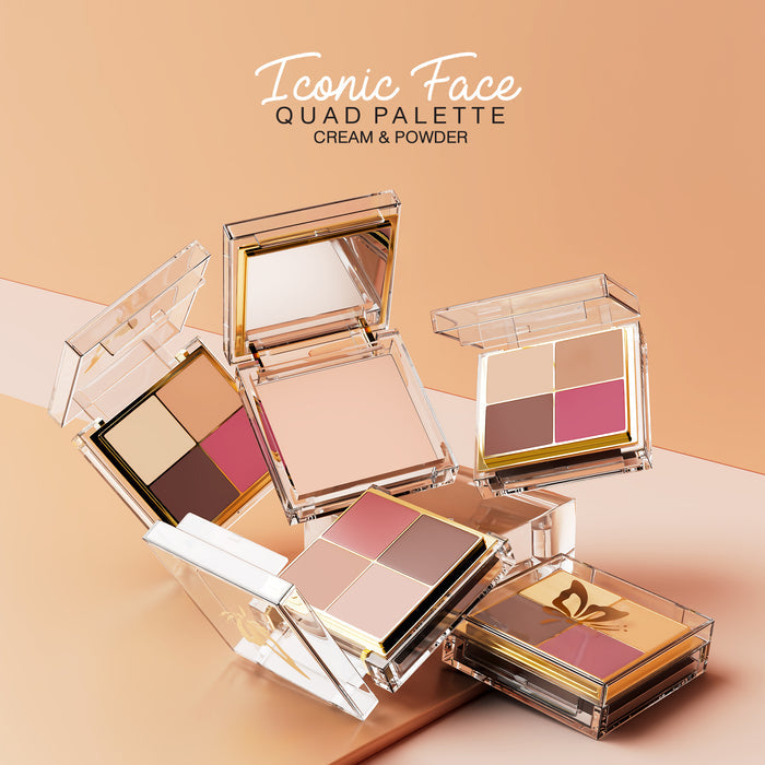 Iconic Face Quad Palette (Cream & Powder)