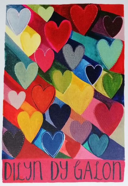 Individual Card 'Dilyn Dy Galon' by Lizzie Spikes