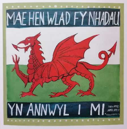 Individual Card 'Hen Wlad Dragon' by Lizzie Spikes