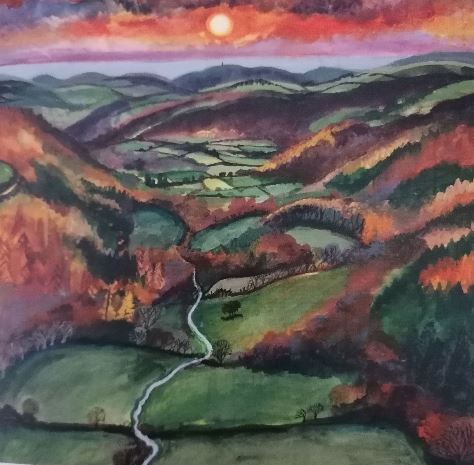 Individual card 'Melindwr Valley' by Lizzie Spikes