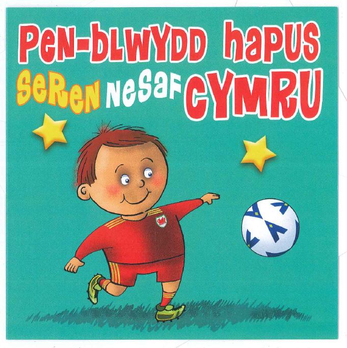 Individual Greetings card - 'Pen-blwydd Hapus seren nesaf Cymru'