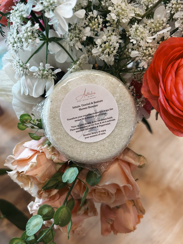 Inhale, Unwind & Restore Shower Steamer (Individually Wrapped) - Aesthetics By Kell