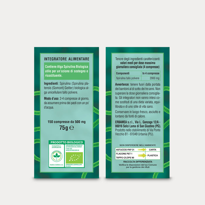 Integratore Spirulina Biologica