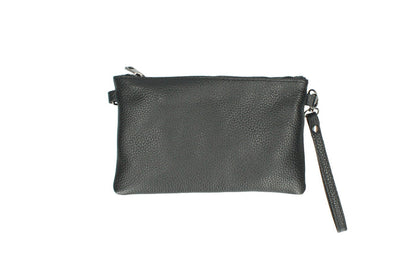Italian Leather Women's Shoulder Handbag with Wrist Strap - Michelle