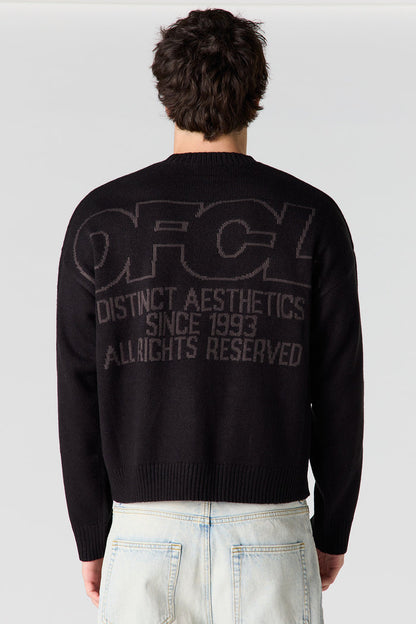 Jacquard Knit Boxy Sweater