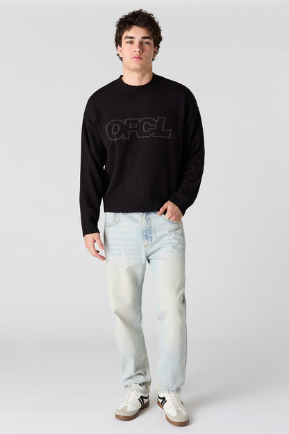 Jacquard Knit Boxy Sweater