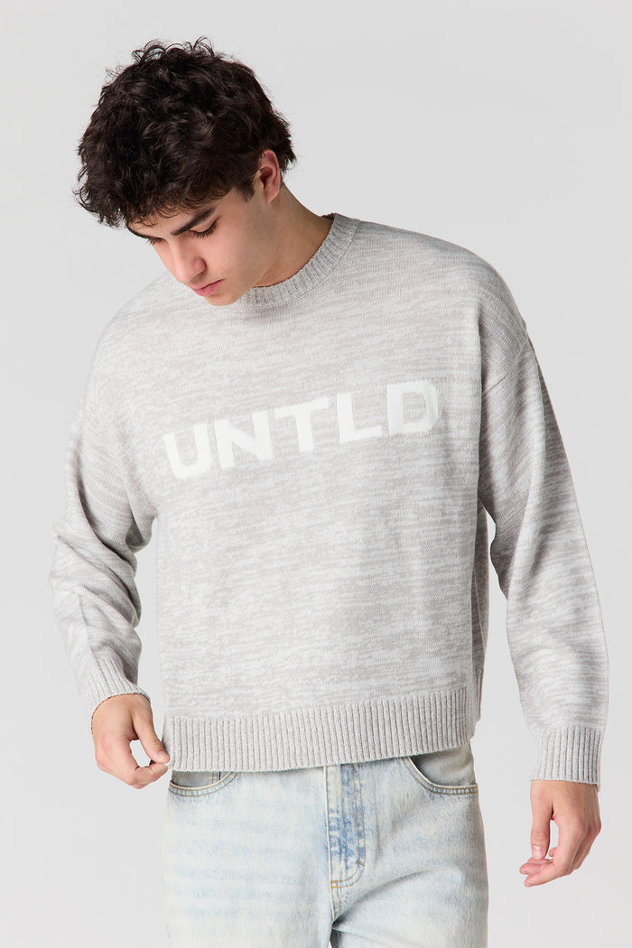 Jacquard Knit Boxy Sweater