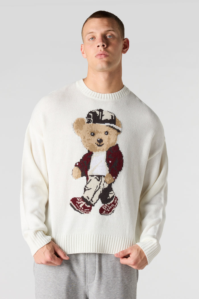 Jacquard Knit Boxy Sweater