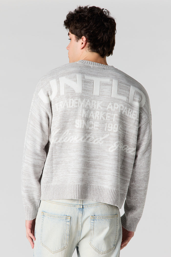 Jacquard Knit Boxy Sweater