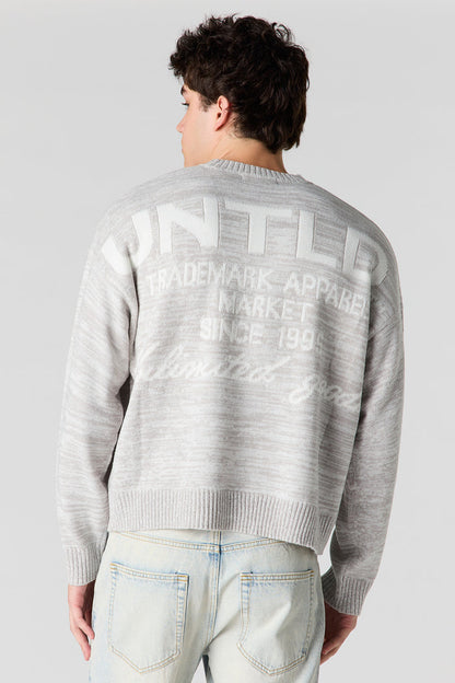 Jacquard Knit Boxy Sweater