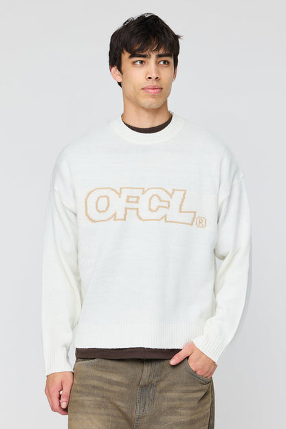 Jacquard Knit Boxy Sweater