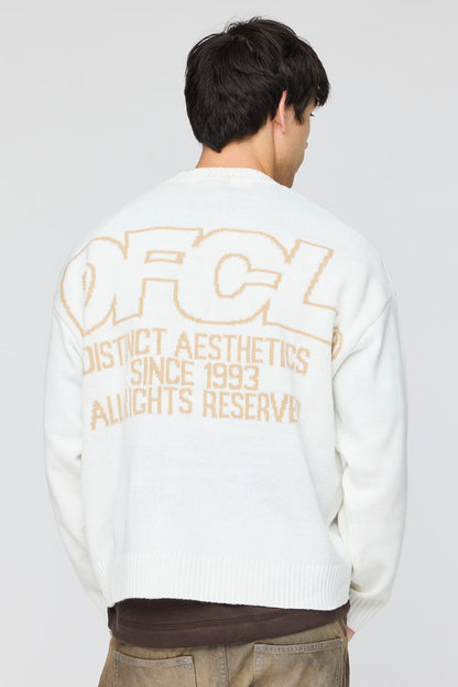 Jacquard Knit Boxy Sweater