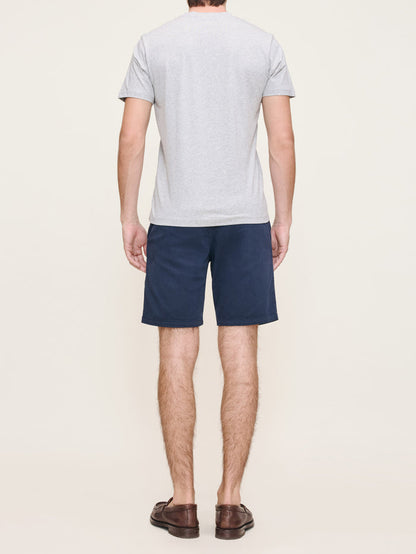 DL1961 men's Jake chino shorts in navy 'Classic Navy', back view on model.