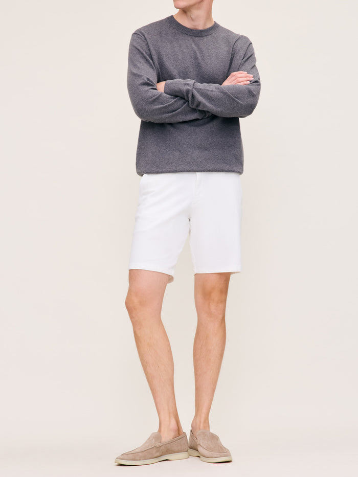Men's White Twill Shorts