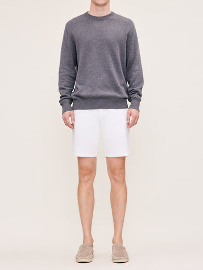 Men's White Twill Shorts