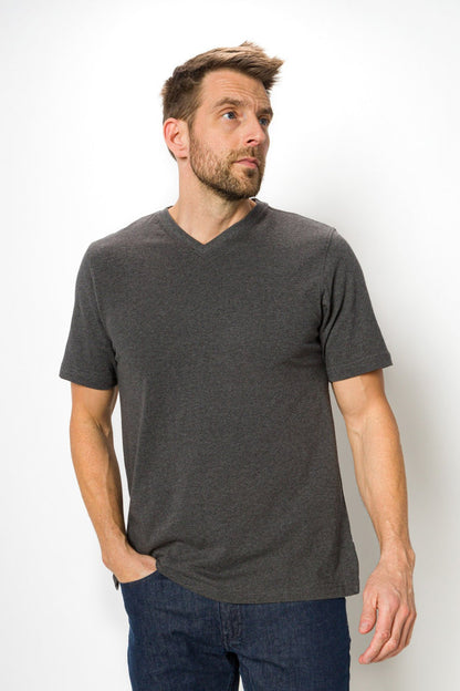 Jamison Heavy Tee | Men's Anti_Stain Short Sleeve V-neck Tee