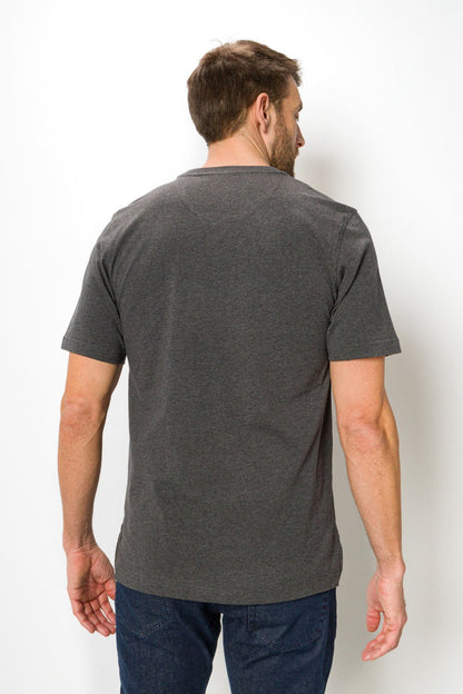 Jamison Heavy Tee | Men's Anti_Stain Short Sleeve V-neck Tee