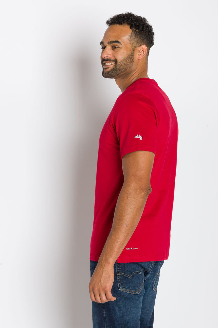 Jamison Heavy Tee | Men's Anti_Stain Short Sleeve V-neck Tee