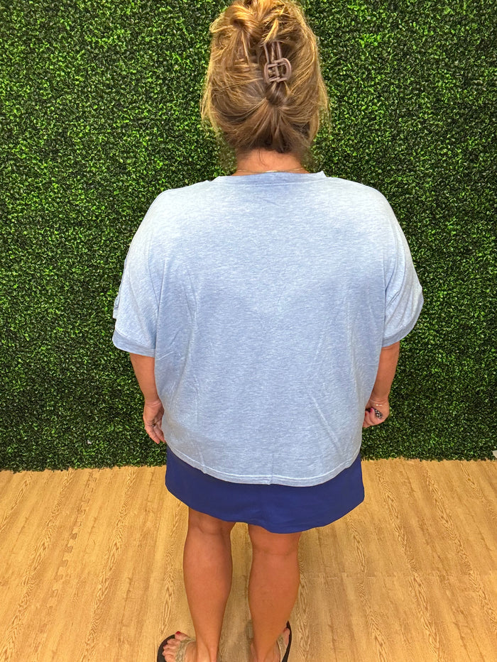 Jess Lea Lobster Shack Sequin Patch Top
