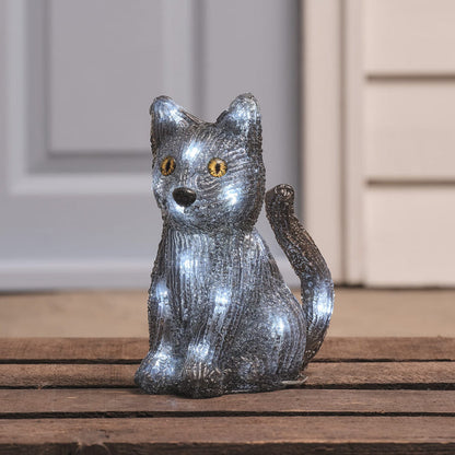 Jet the Black Cat LED Outdoor Halloween 3D Acrylic Figure