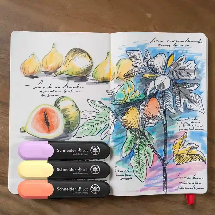 Schneider Job Pastel Highlighters, Sunset Dreams, Wallet 6 pieces - Assorted