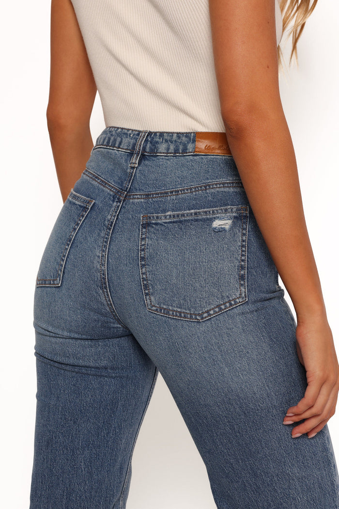 Petal and Pup USA BOTTOMS Jolene Wide Leg Jeans - Reflecting