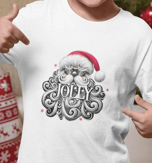 Jolly Santa 😎🎅 - Kids Unisex Heavy Cotton Tee - Whippie's
