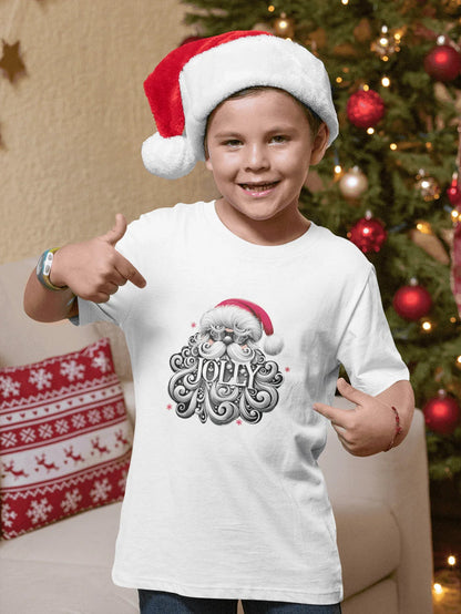 Jolly Santa 😎🎅 - Kids Unisex Heavy Cotton Tee - Whippie's