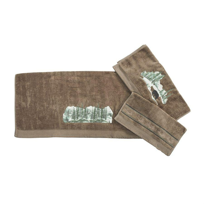 Joshua 3PC Towel Set, Mocha Towel Set