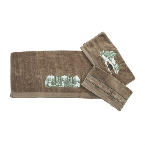 Joshua 3PC Towel Set, Mocha Towel Set