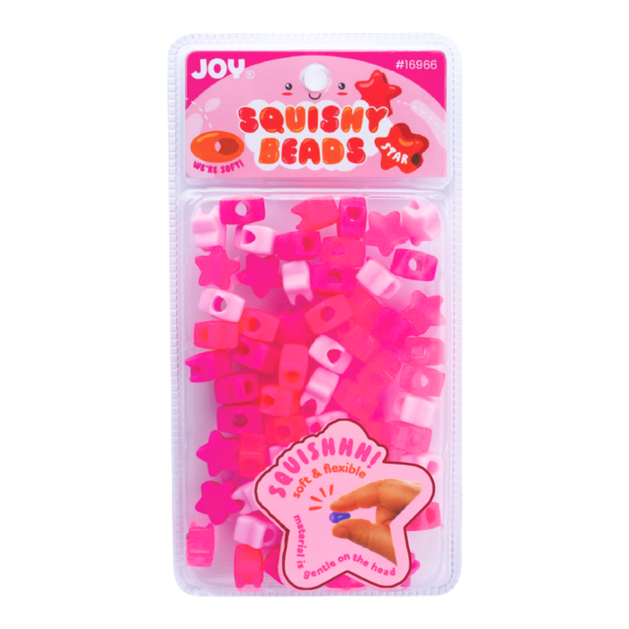 Joy Star Squishy Beads XX-Large, 60 Count, Mixed Pink
