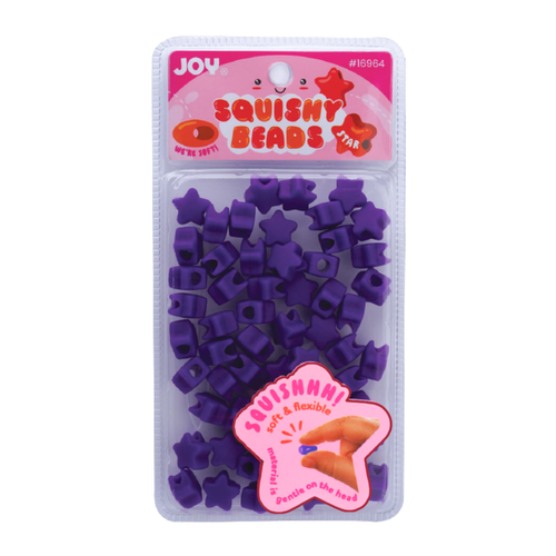 Joy Star Squishy Beads XX-Large, 60 Count, Purple