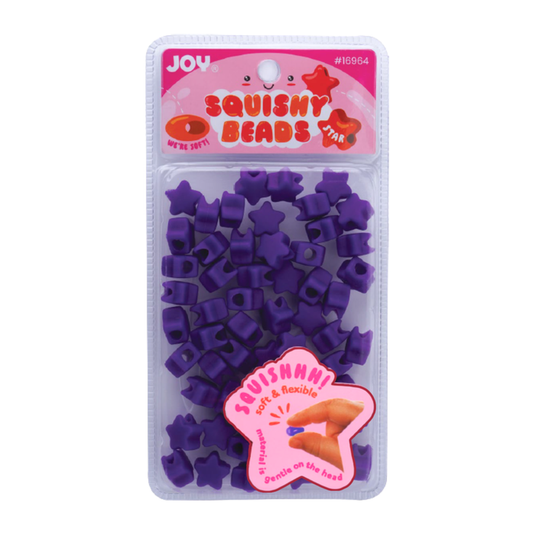 Joy Star Squishy Beads XX-Large, 60 Count, Purple