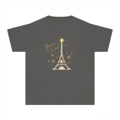 ✨ Joyeux Noël Youth Midweight Tee 🗼 A touch of Parisian elegance for your little one. - Whippie's