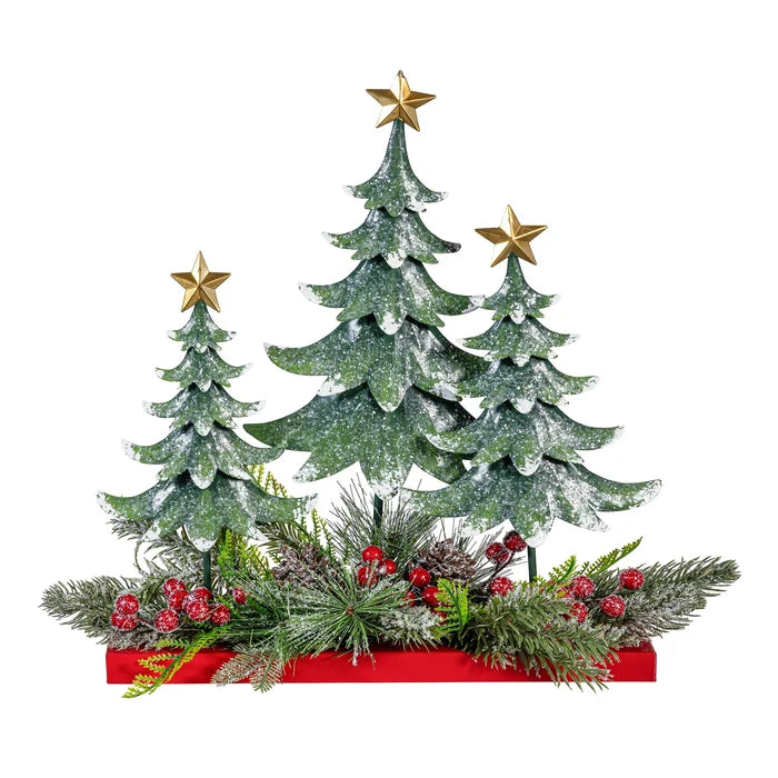 Joyful Traditions Christmas Trees Centerpiece