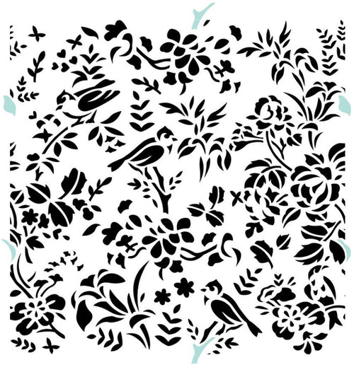 JRV Stencil Bird Toile