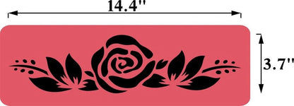 JRV. Stencil Long Floral Set