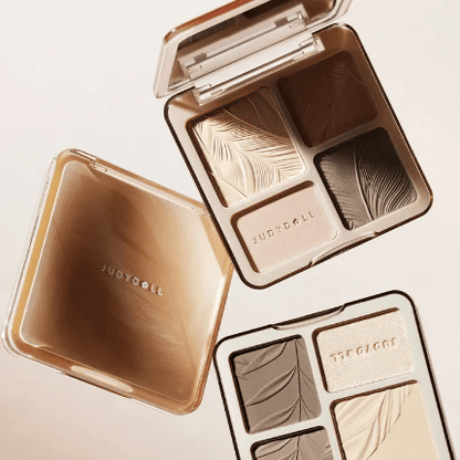 Judydoll 2-in-1 Highlighter Contour Palette باليت تحديد الوجه والإضاءة 2 في 1 من جودي دول - Princess Cosmetics Qatar